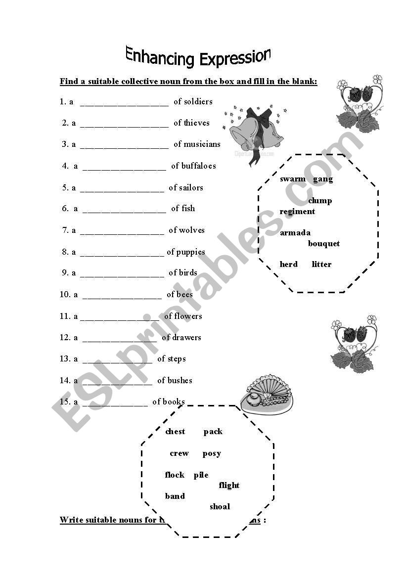 Collective Nouns worksheet