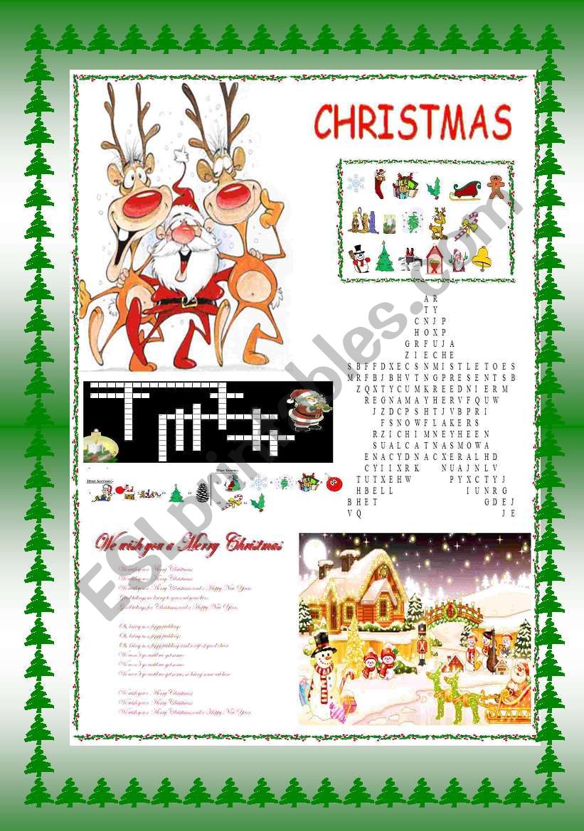 Christmas activity worksheet