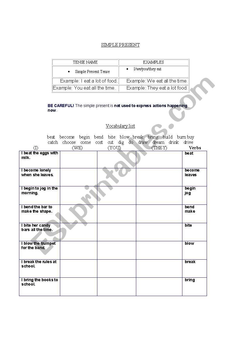 making sentences worksheet