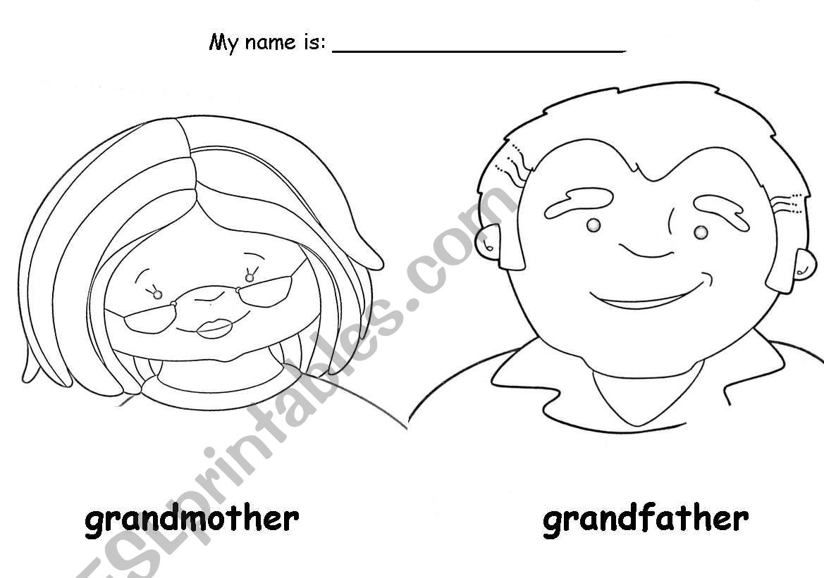 grandmother and granfather worksheet