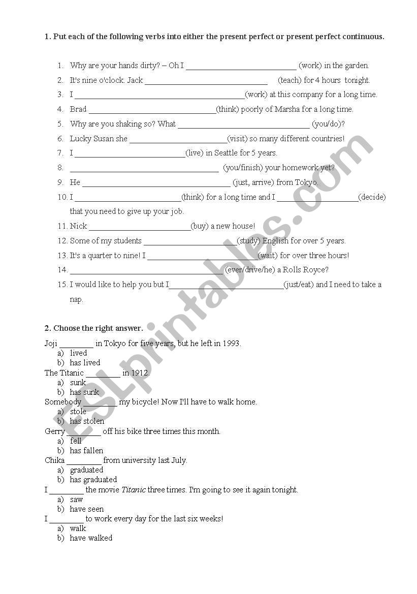 Test worksheet
