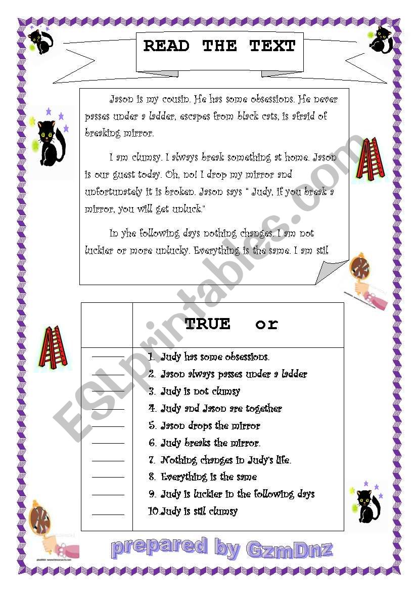 Interesting Beliefs worksheet