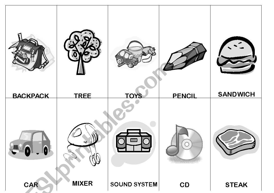 Go Fish worksheet