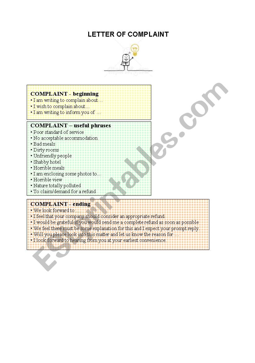 Hotel Complaint Letter For Poor Service - Letter