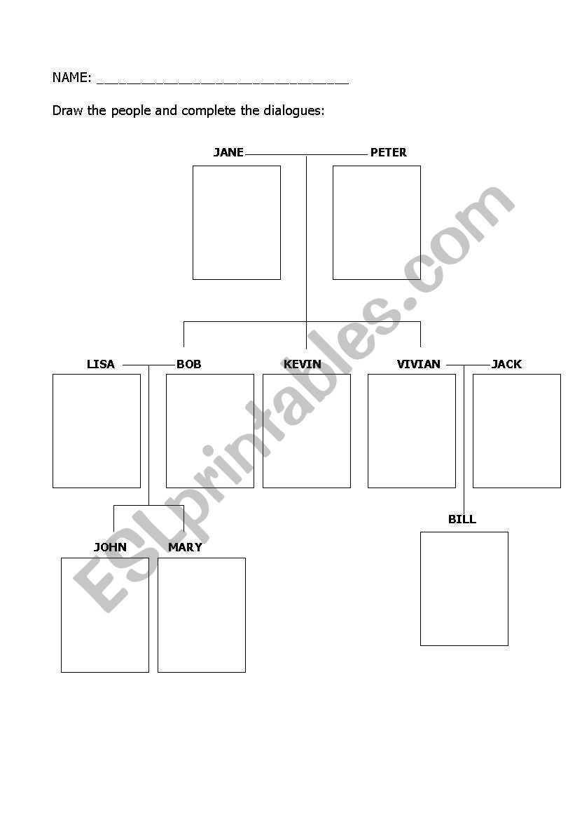 Family tree worksheet