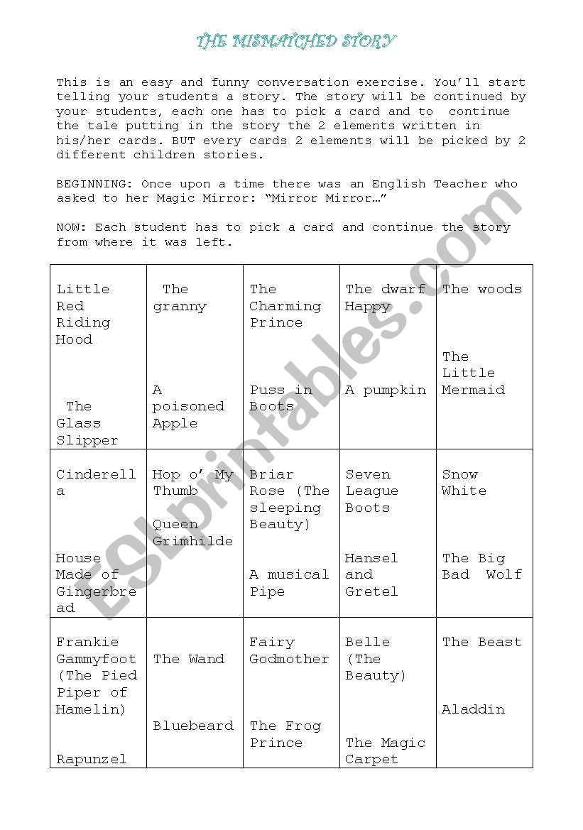 Role Play The Mismatched Story