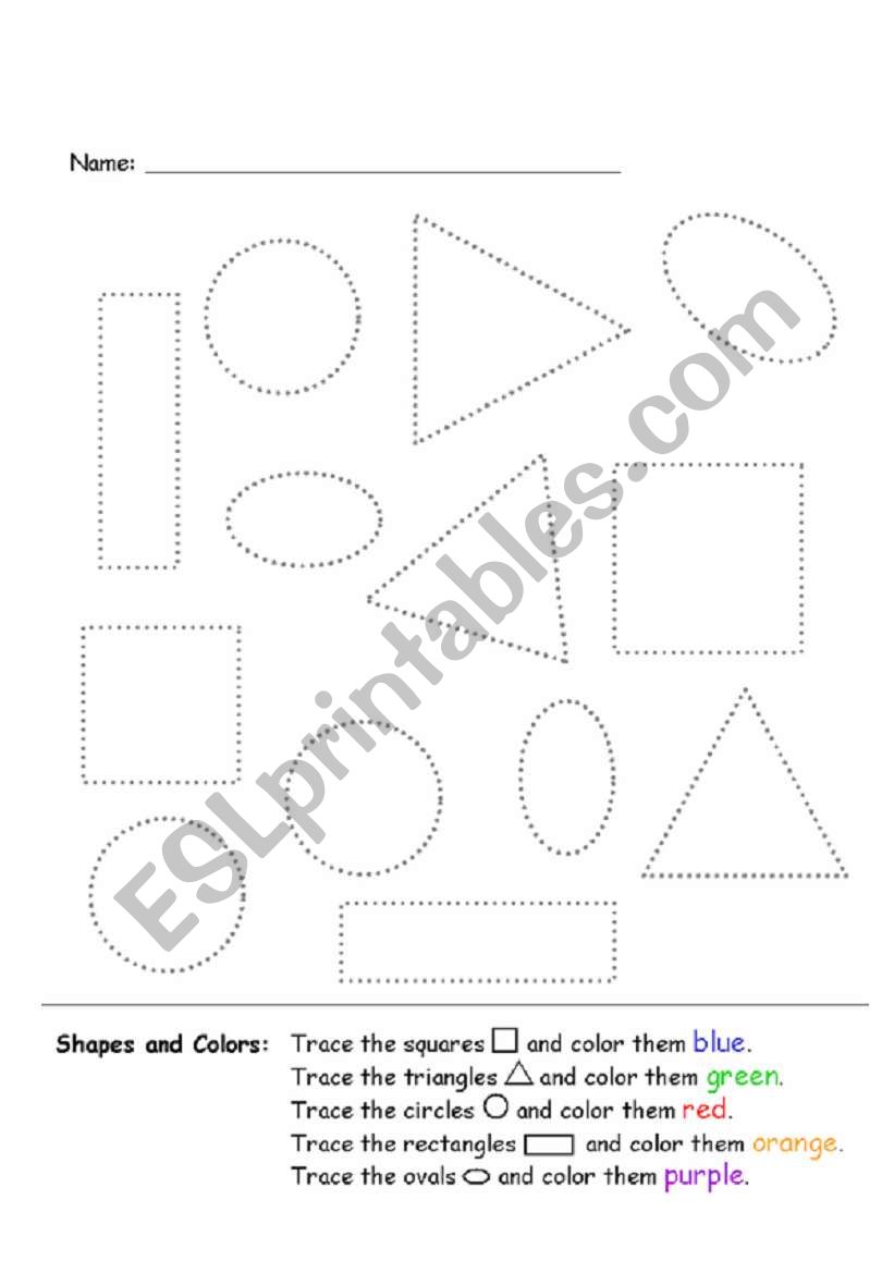 Shapes worksheet