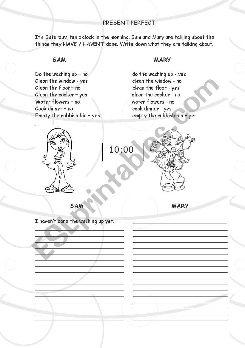 Present Perfect worksheet