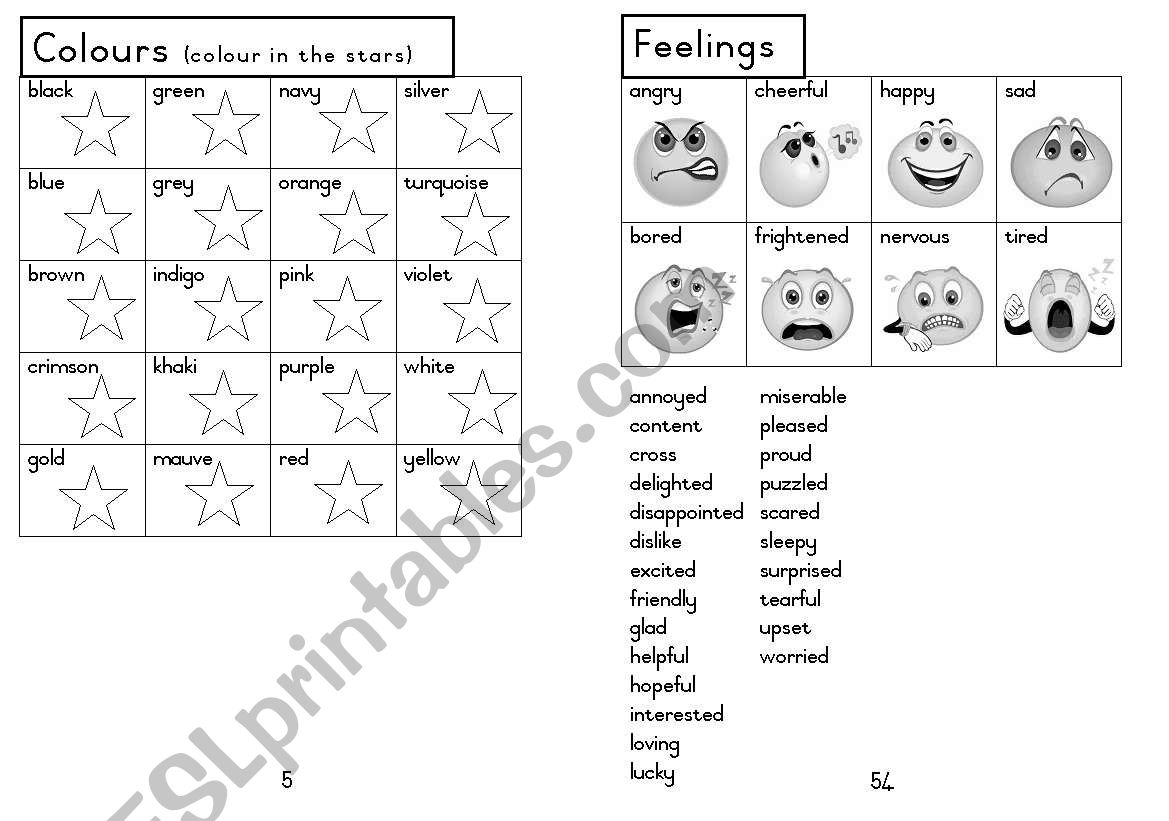 A5 Picture Dictionary 6 worksheet