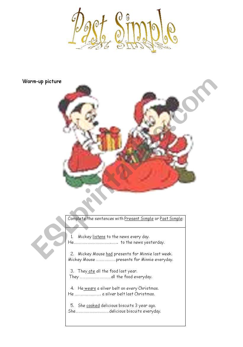 Past Simple worksheet