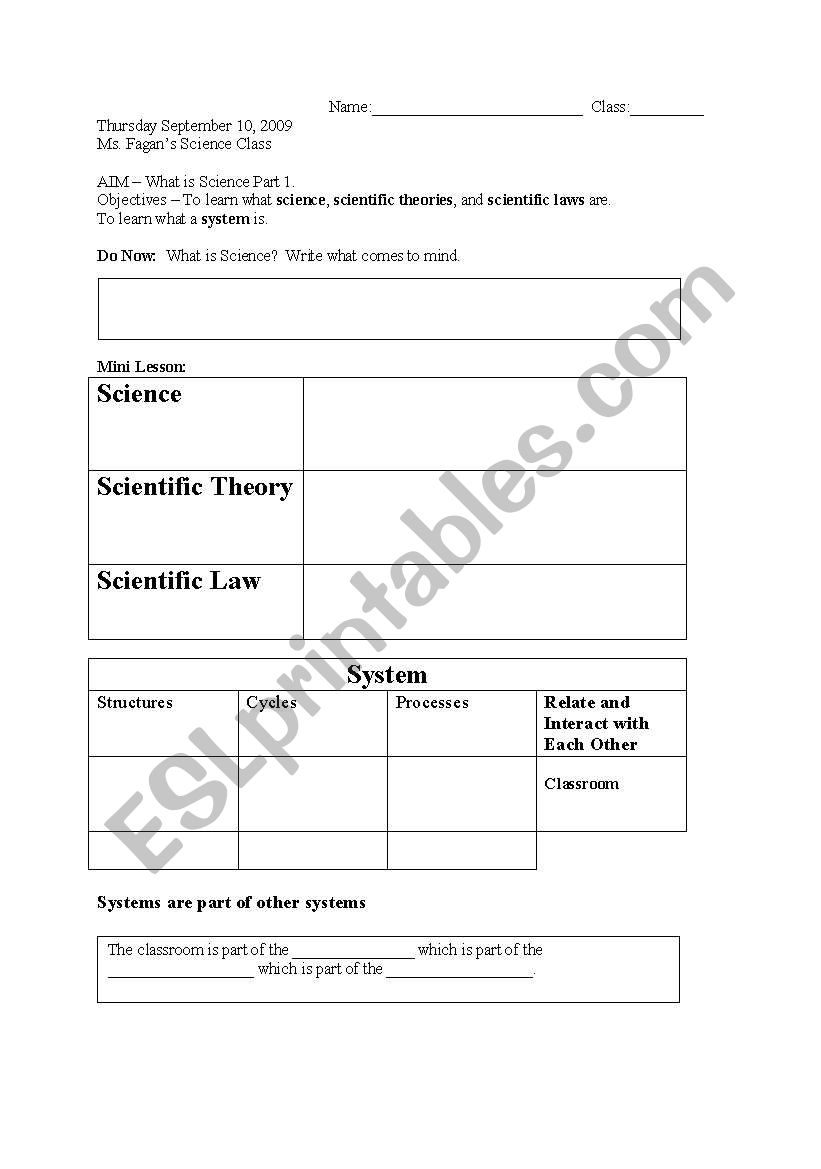 hypothesis scientific theory scientific law worksheet answers
