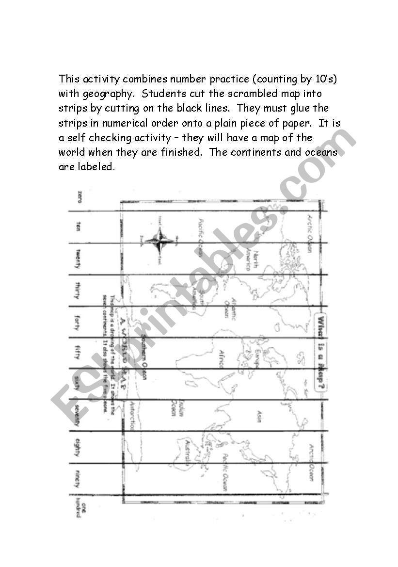 Number and geography practice worksheet