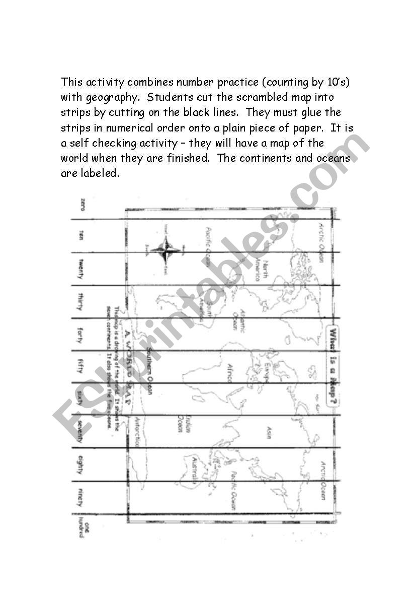Number and geography practice worksheet