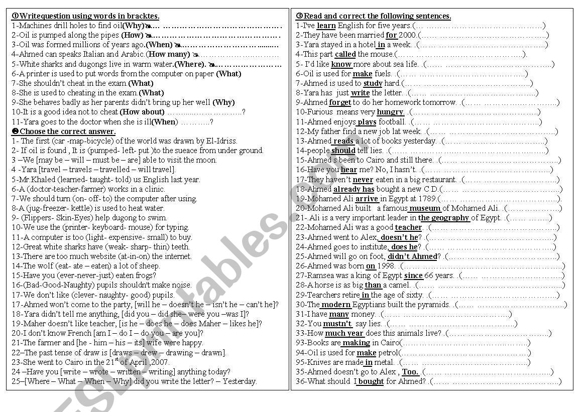 150 drilling senteces  worksheet