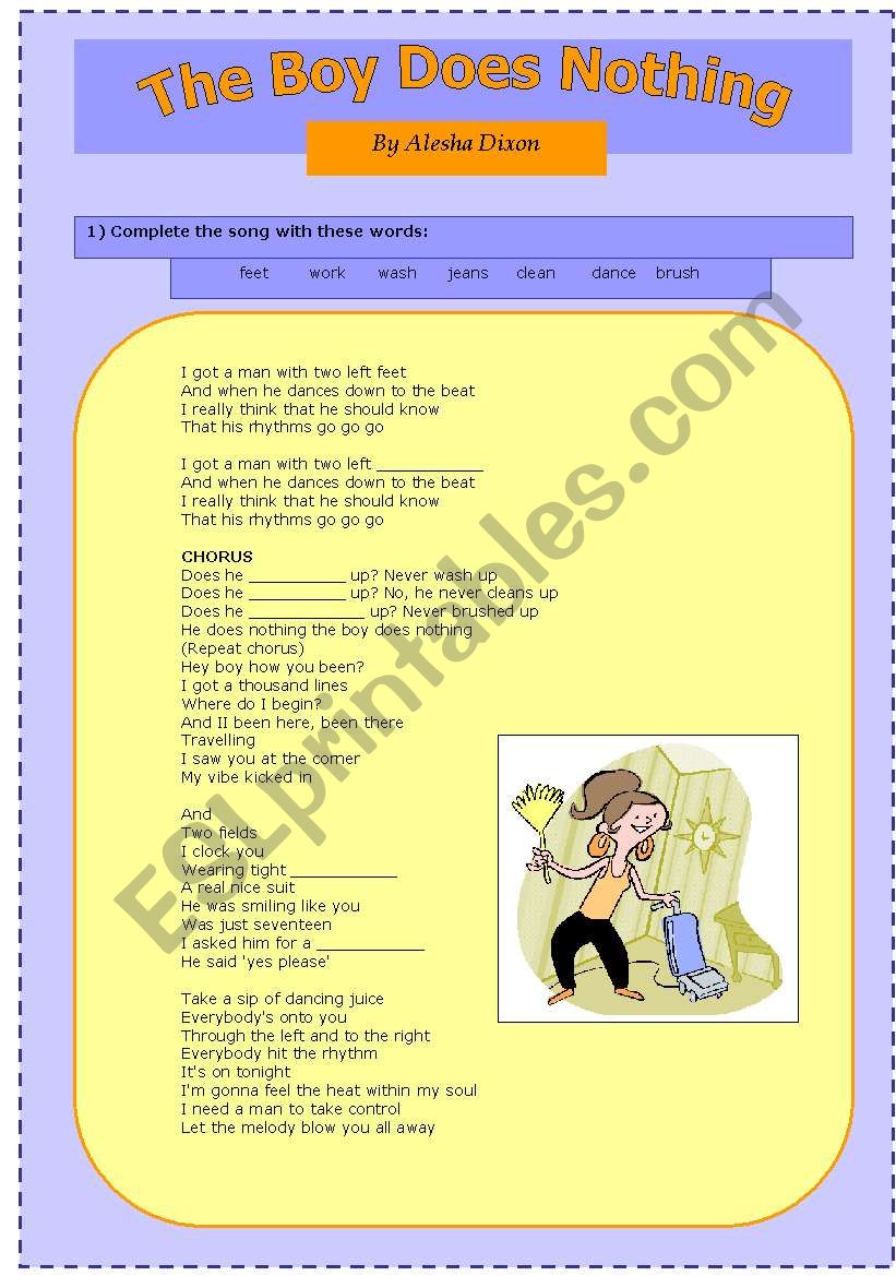 The Boy Does Nothing by Alesha Dixon 1/2 parts