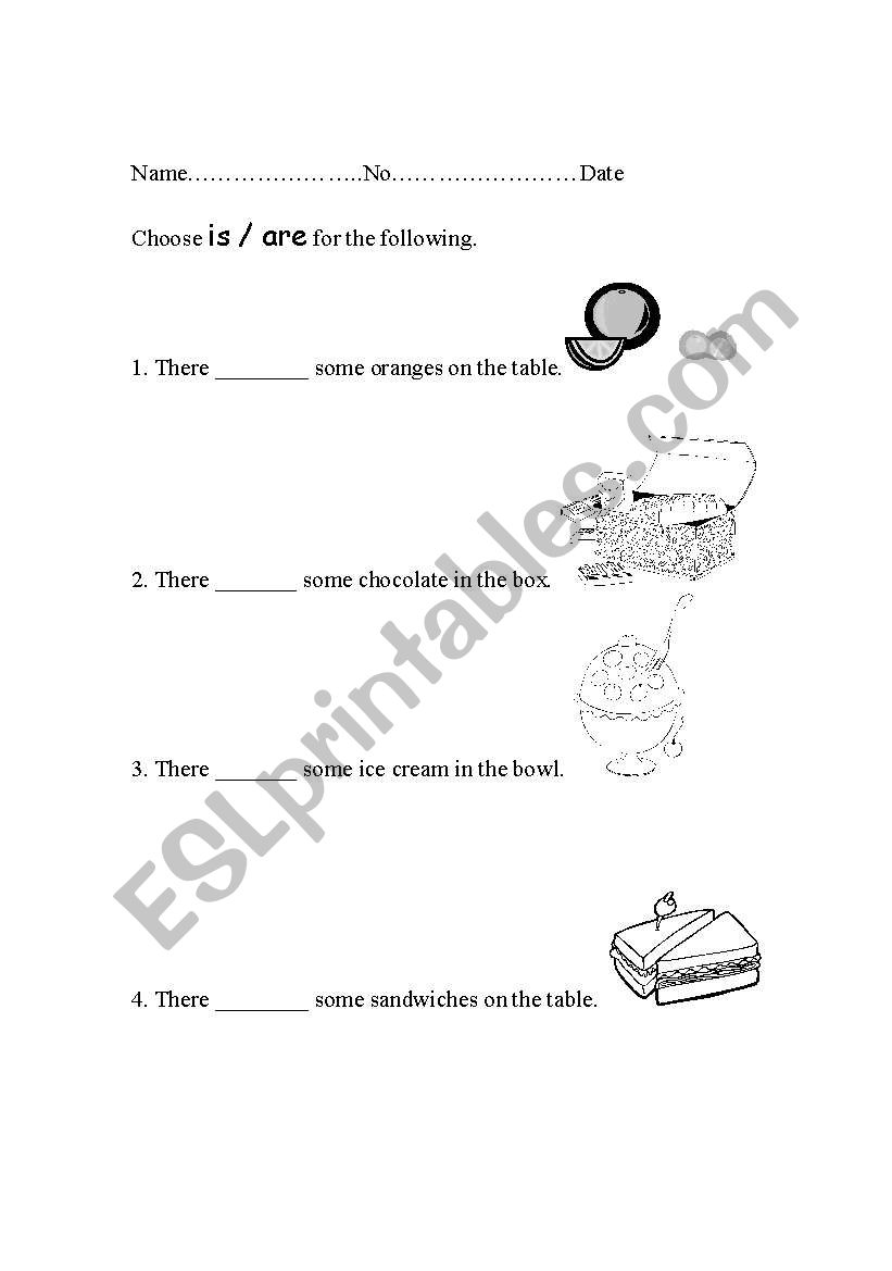 Food worksheet