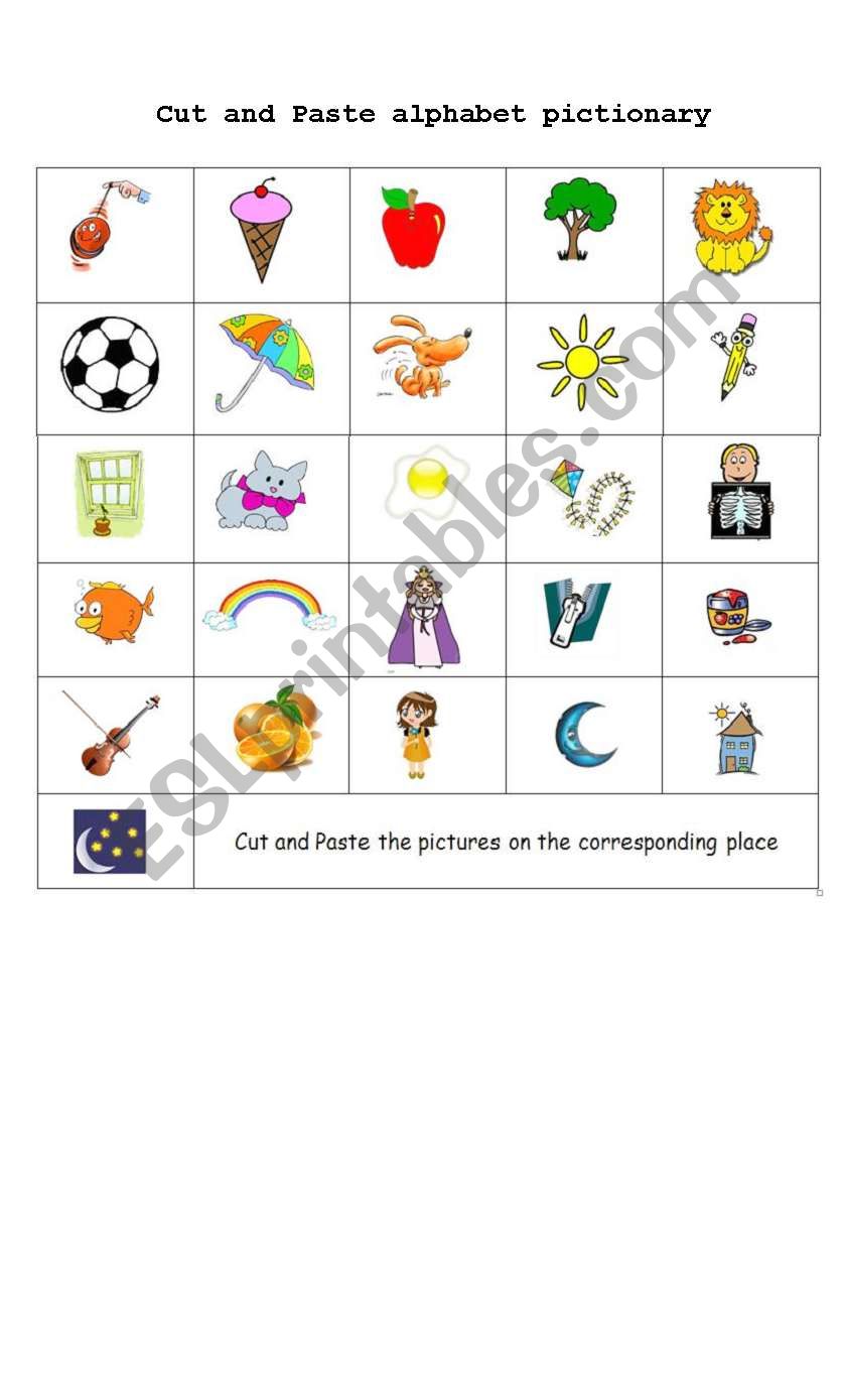 Cut and paste Alphabet (2 pages)