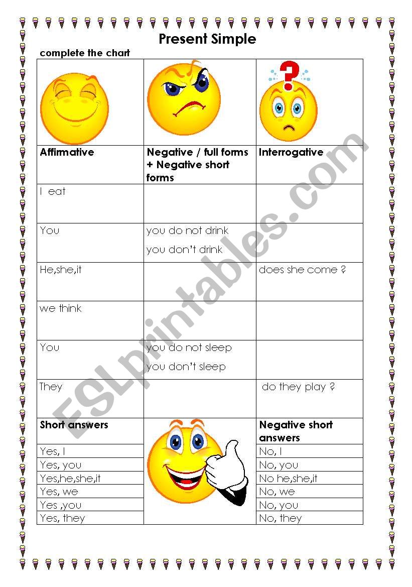 Present Simple Present Continuous ( 3 pages)