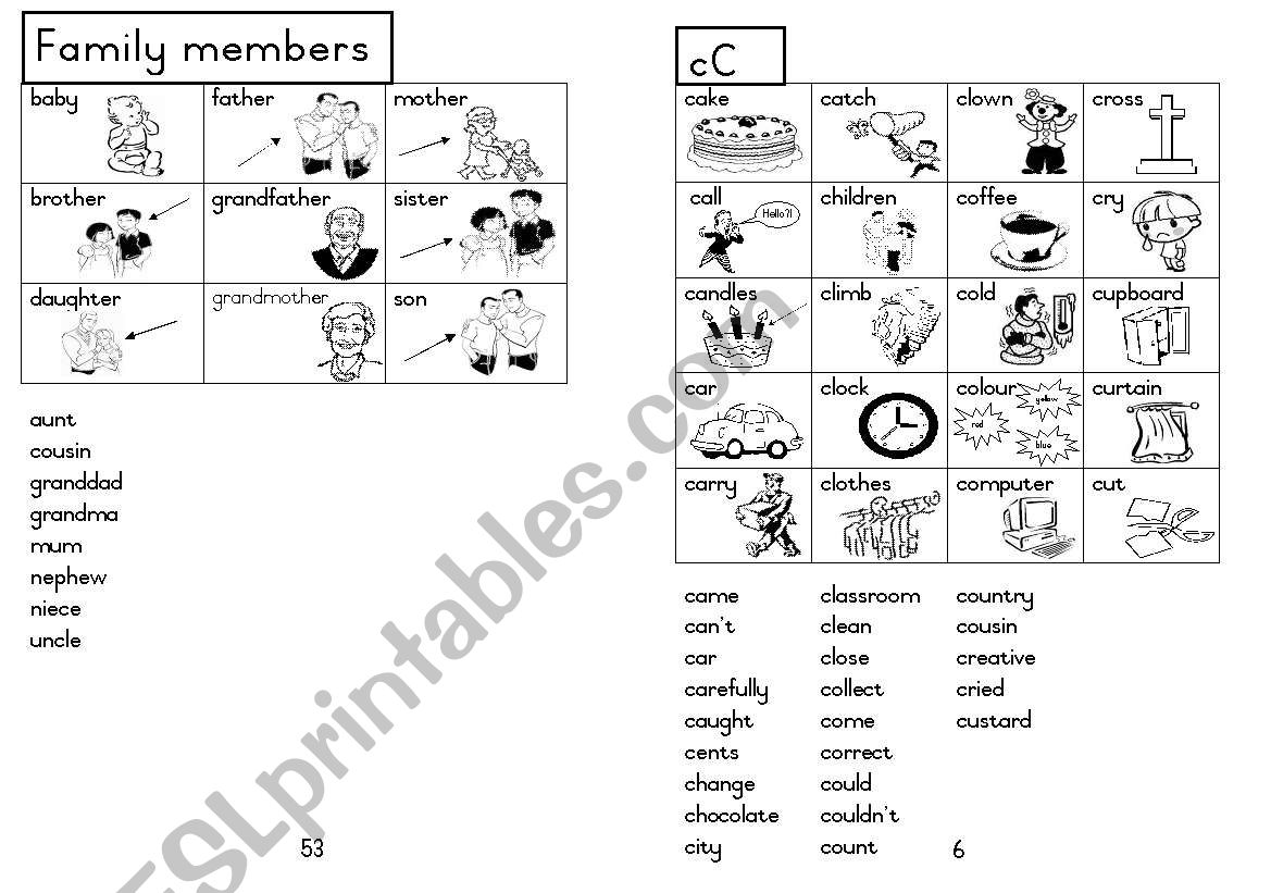 A5 Picture Dictionary 7 worksheet