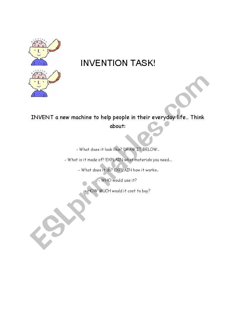 Technology and Inventions worksheet