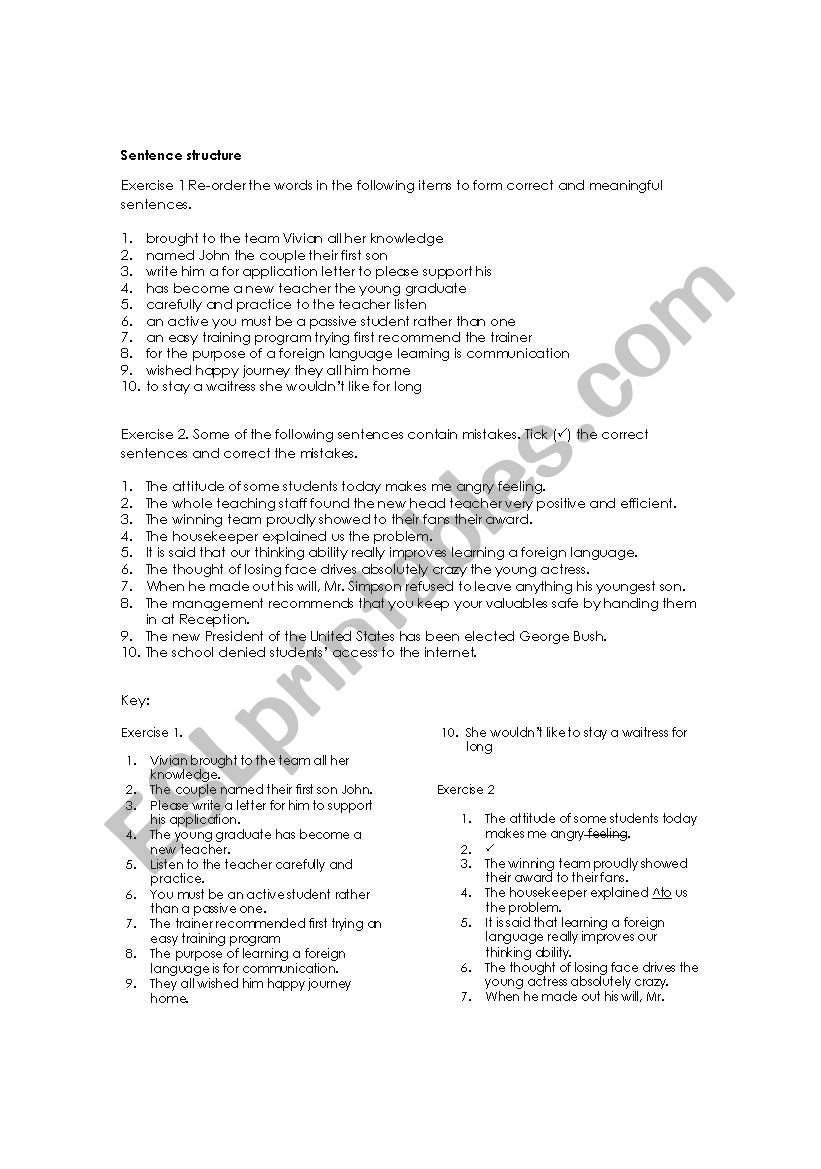 english-worksheets-basic-sentence-structure