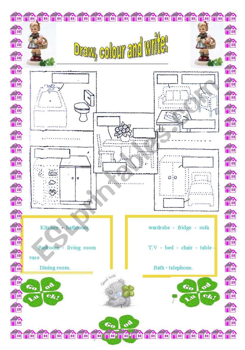 Describing house and furniture 