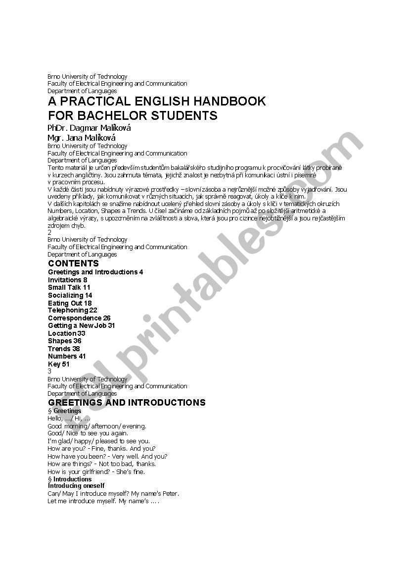 practical english worksheet