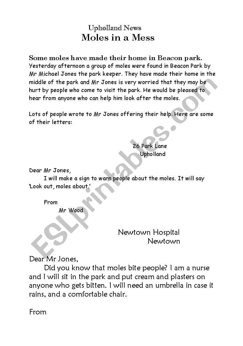 letters worksheet