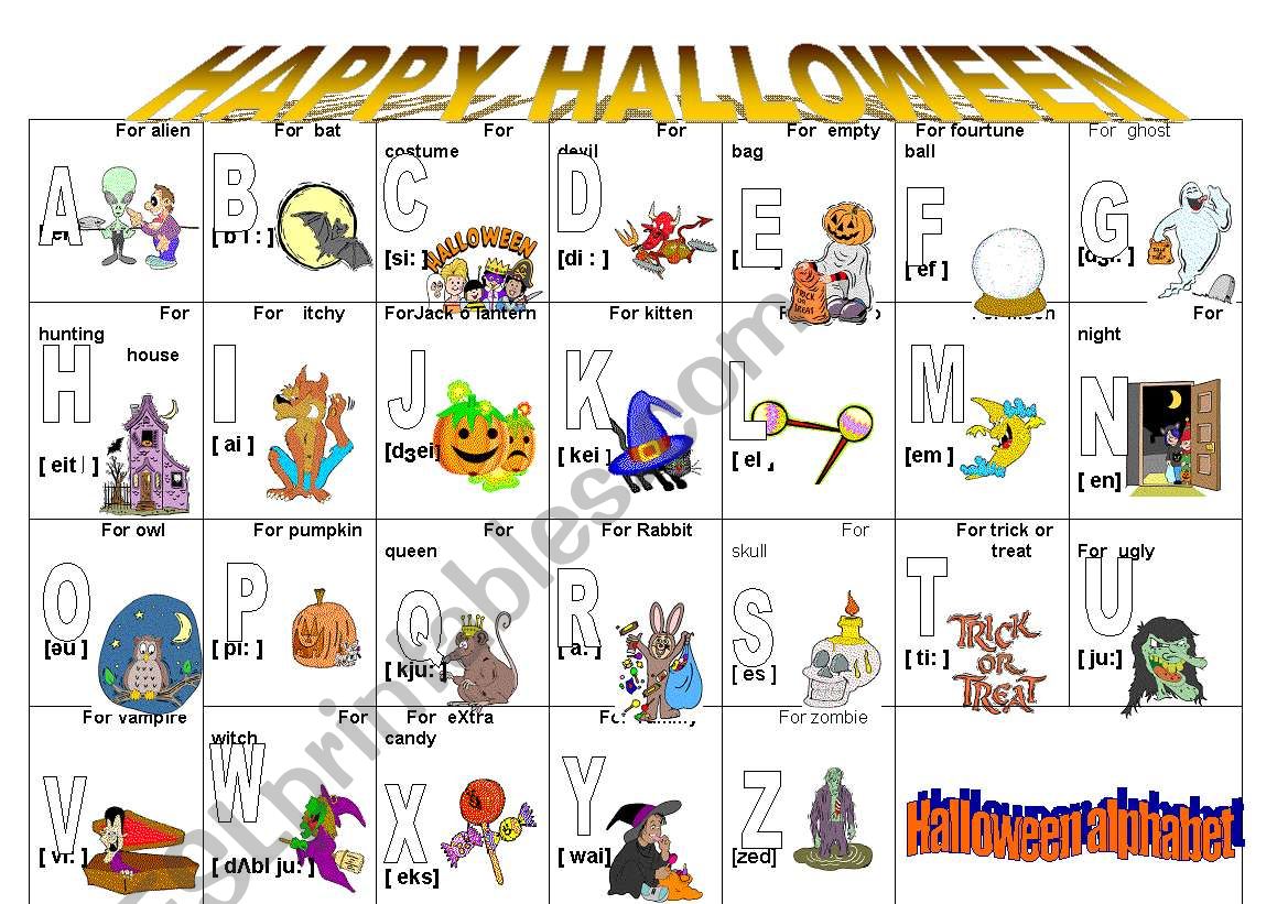 vocabulary  about halloween worksheet