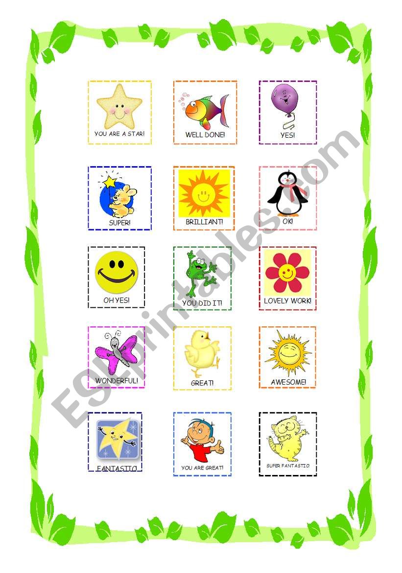 Stickers! worksheet