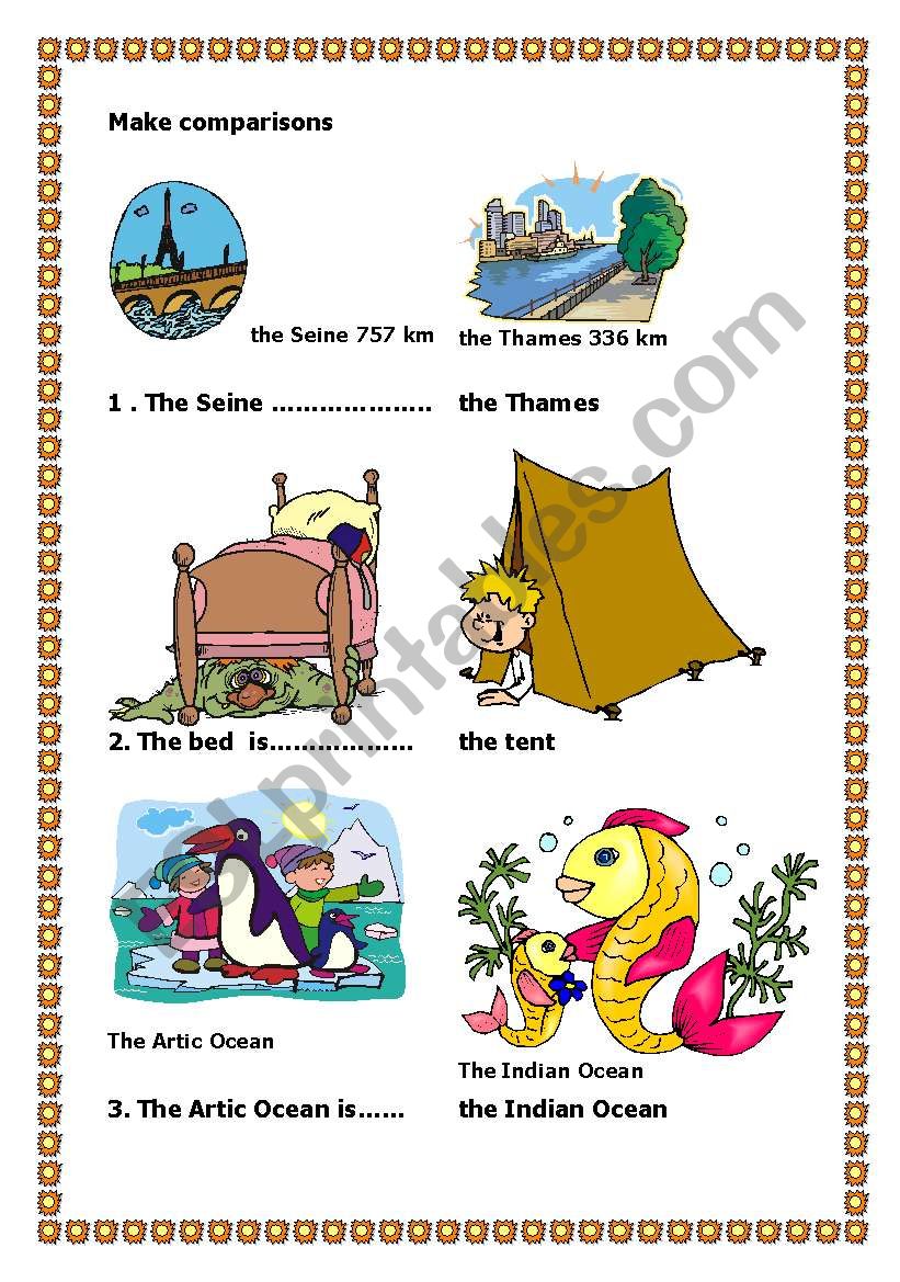 Make comparisons worksheet