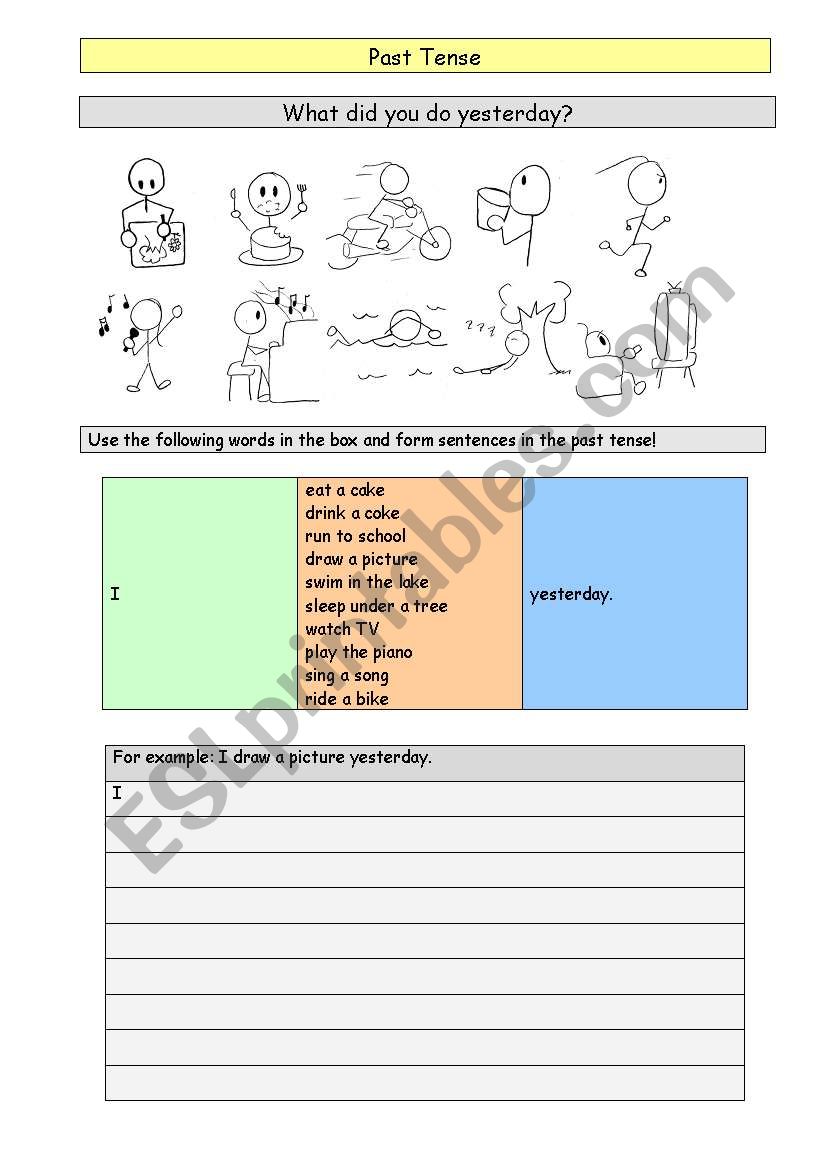 Simple Past Tense worksheet