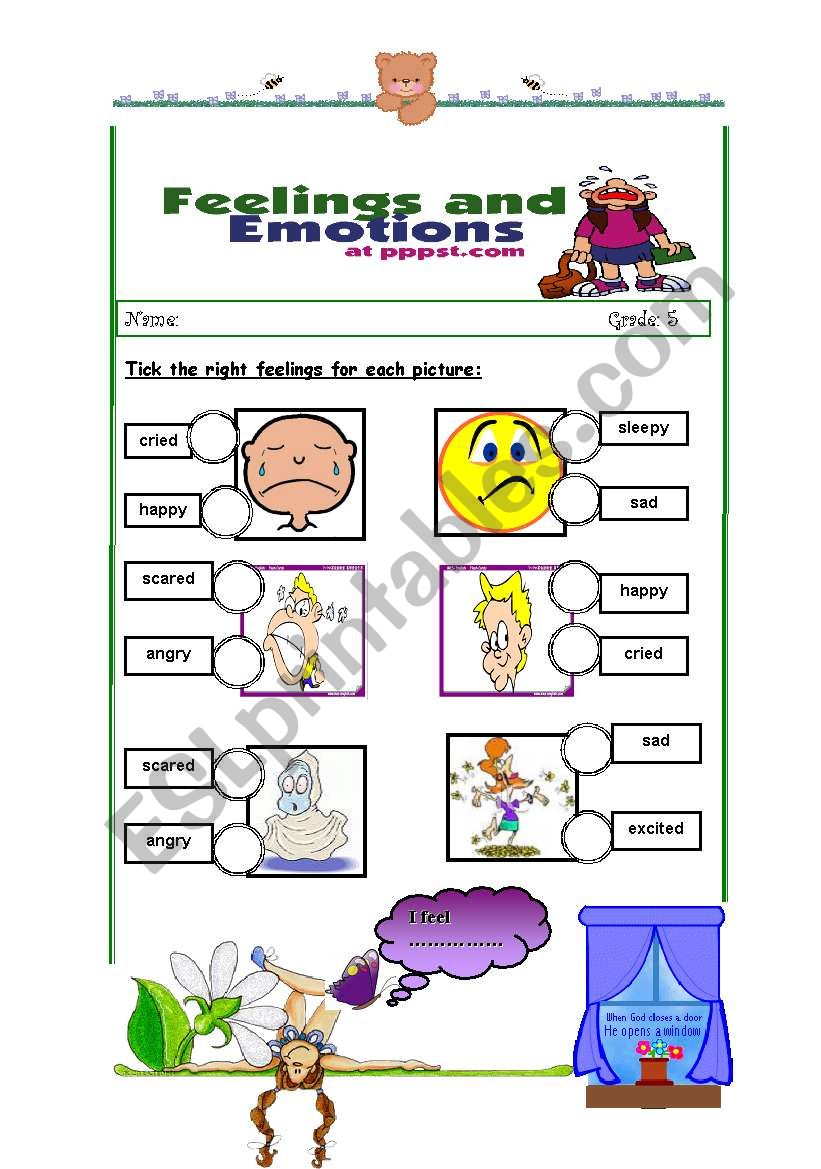 feelings worksheet