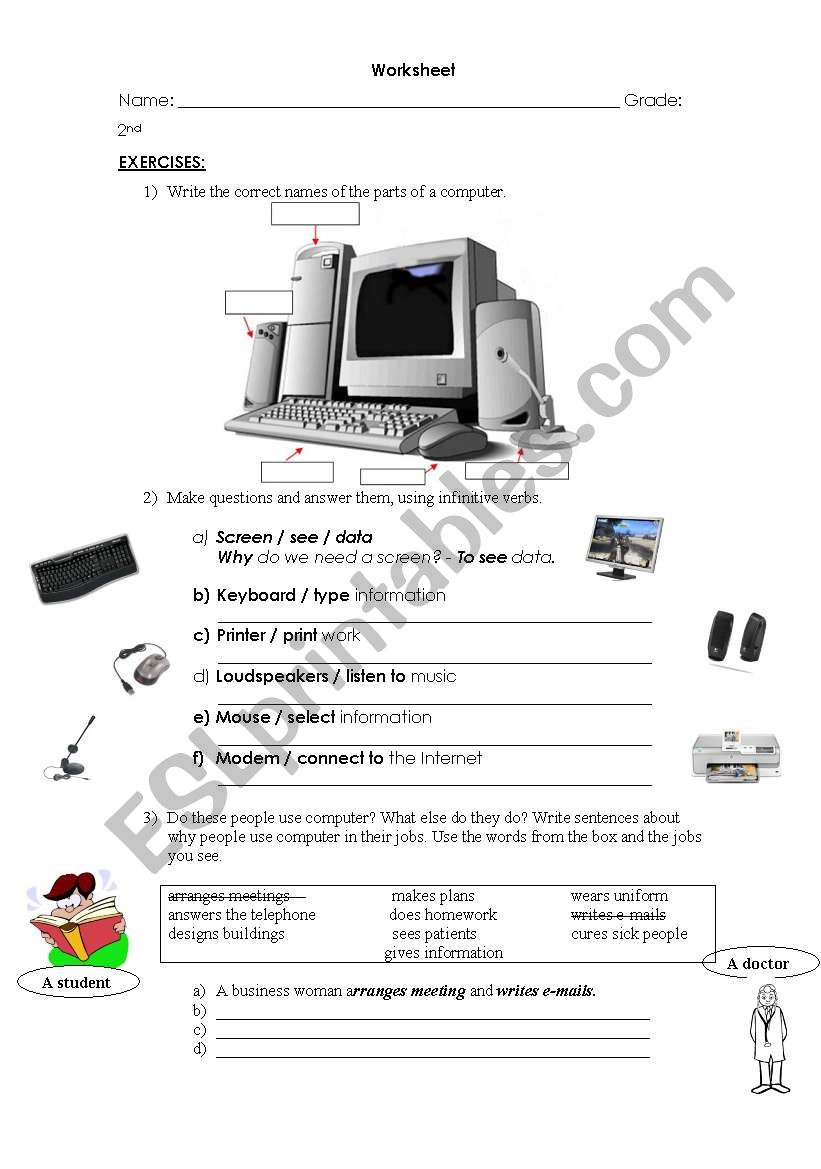 the computer world worksheet