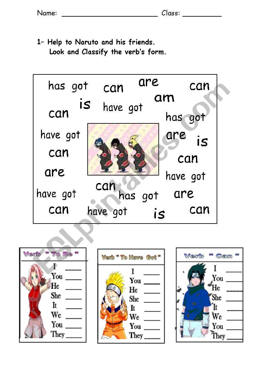 Verbs: to be, to have got and Can