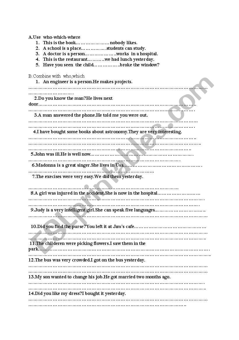 RELATIVE CLAUSES AND CORRECT TENSE