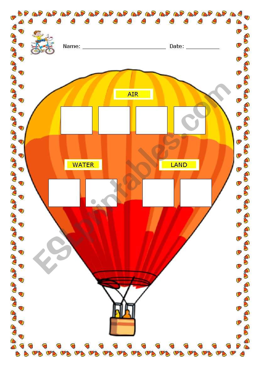 Transports - part  2 worksheet