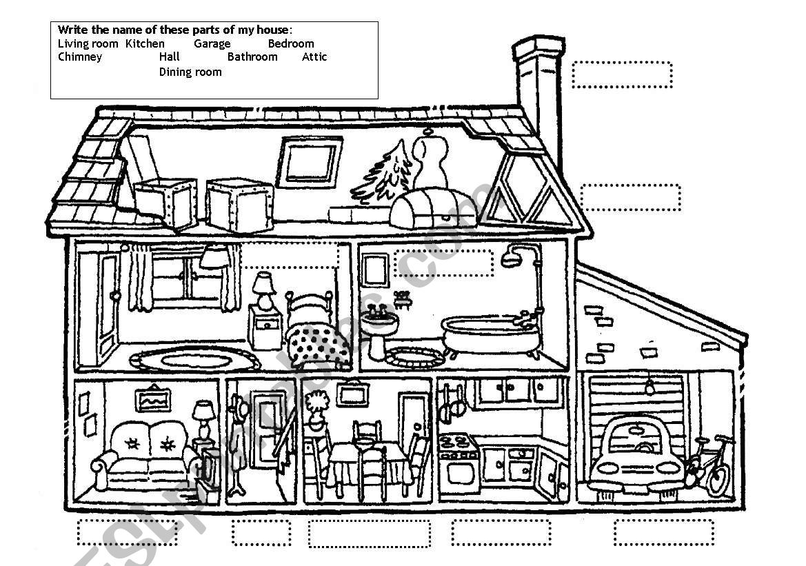 My house worksheet