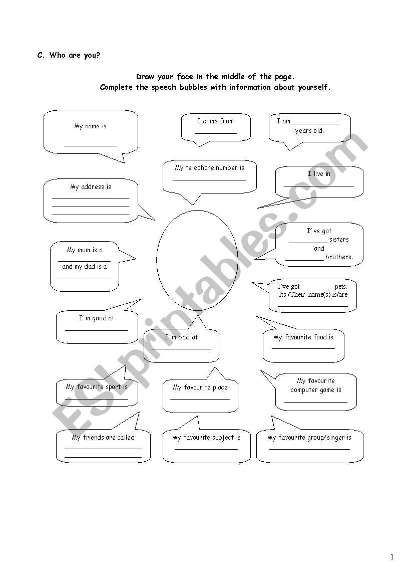 English test - Part 2 worksheet