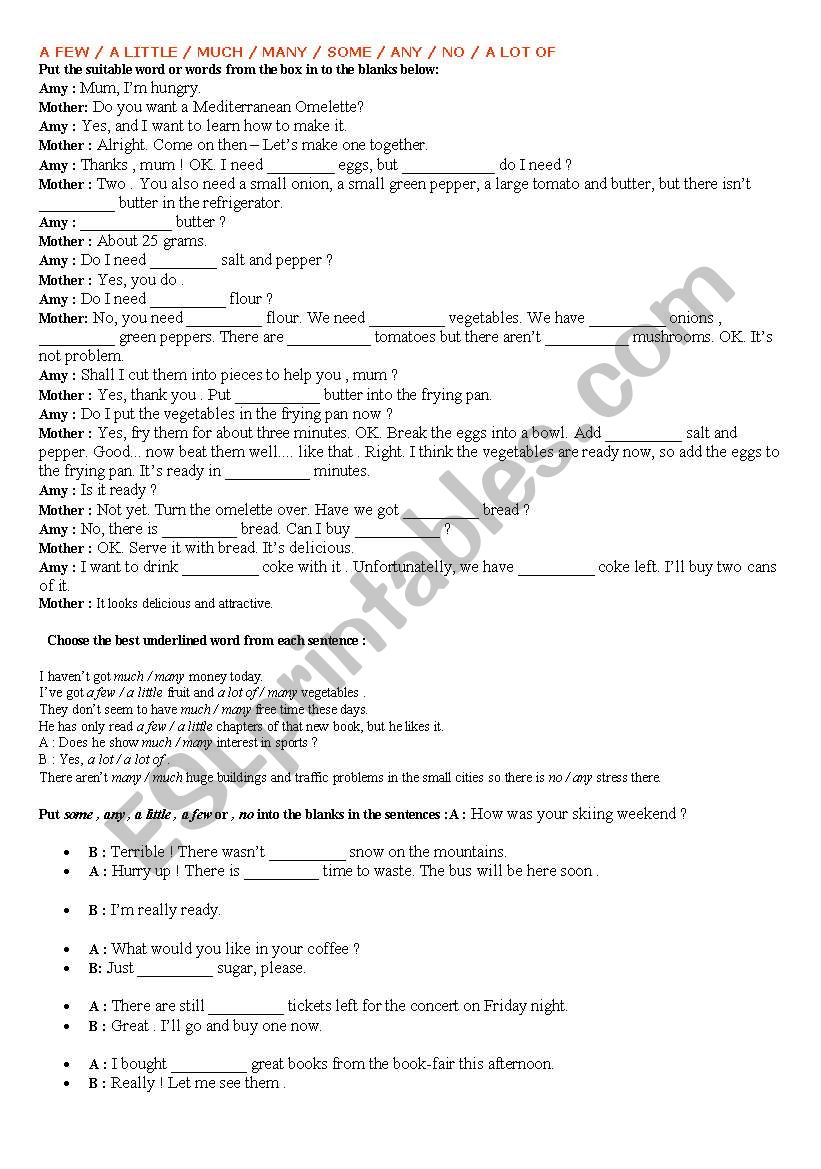 countable and uncountable worksheet