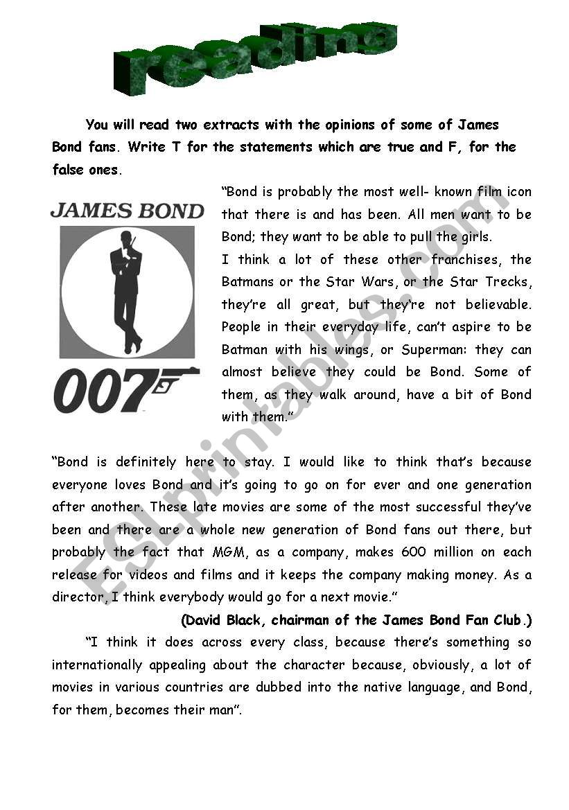 007 worksheet