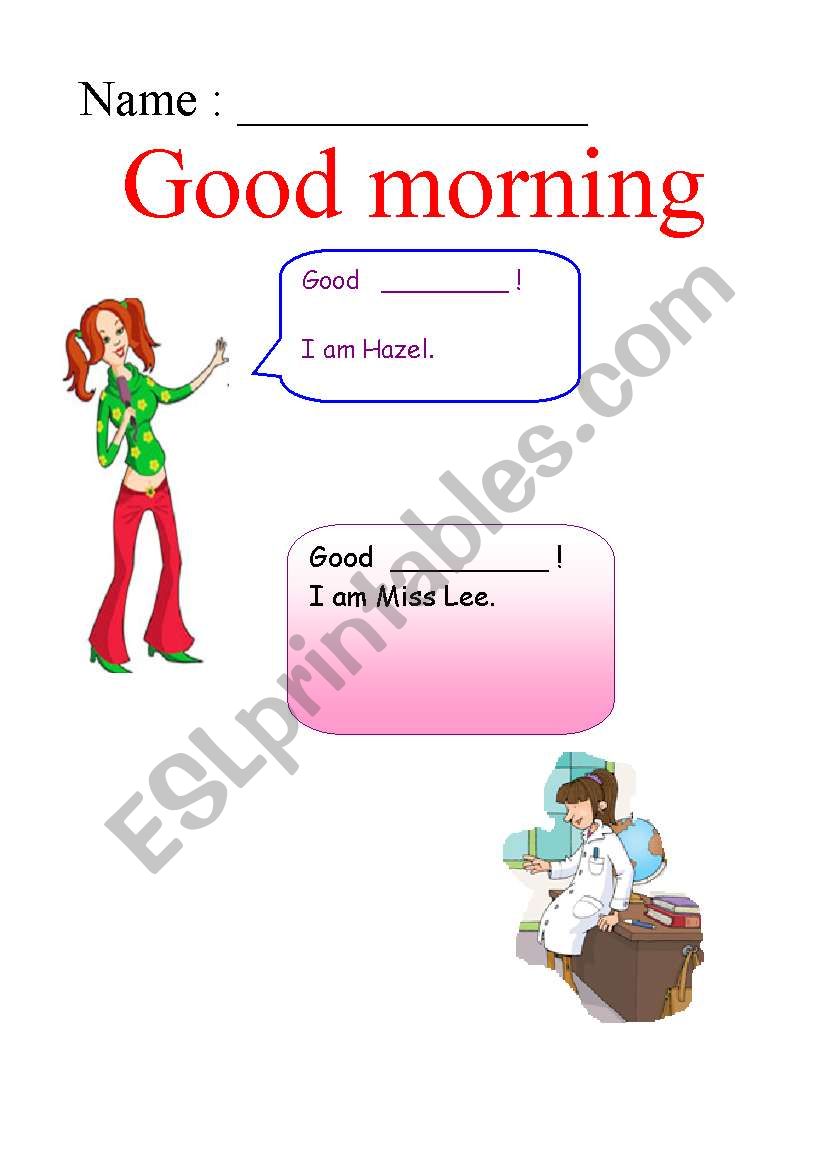 Greeting Hello  worksheet