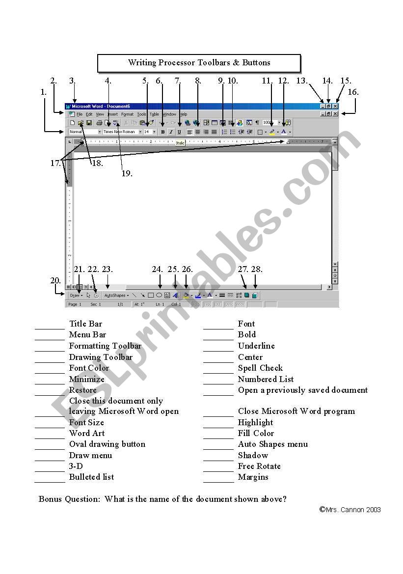 word worksheet worksheet