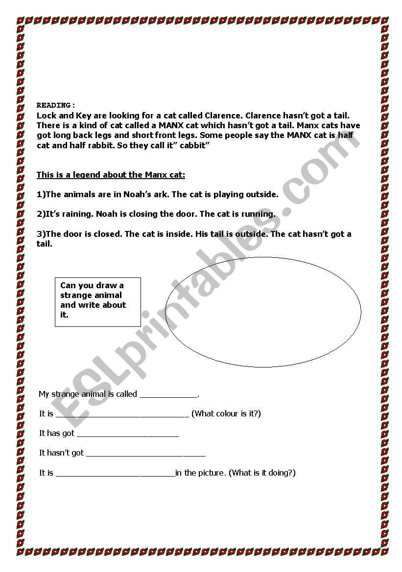 reading comprehension worksheet