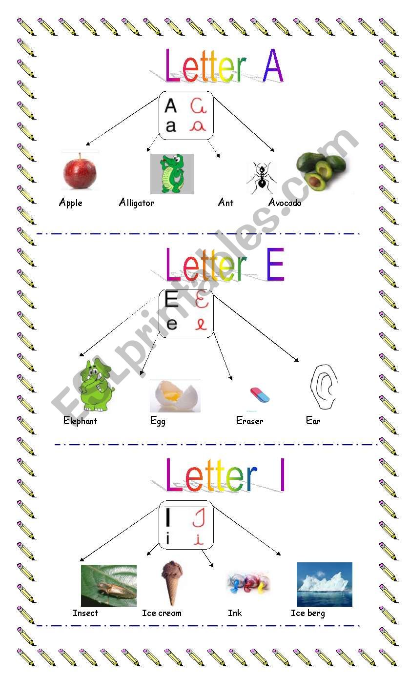 Vowels worksheet