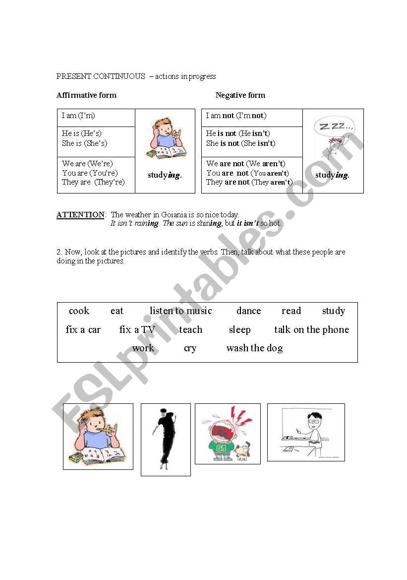 What are they doing? worksheet