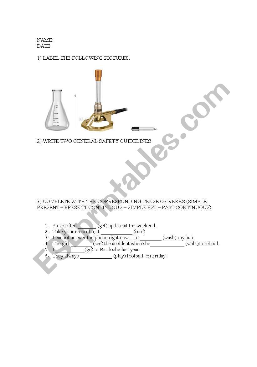 Chemistry 2 worksheet