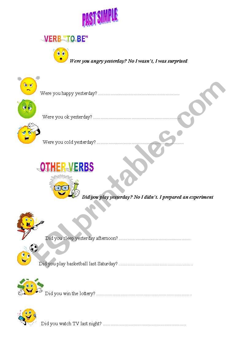 Past Simple worksheet