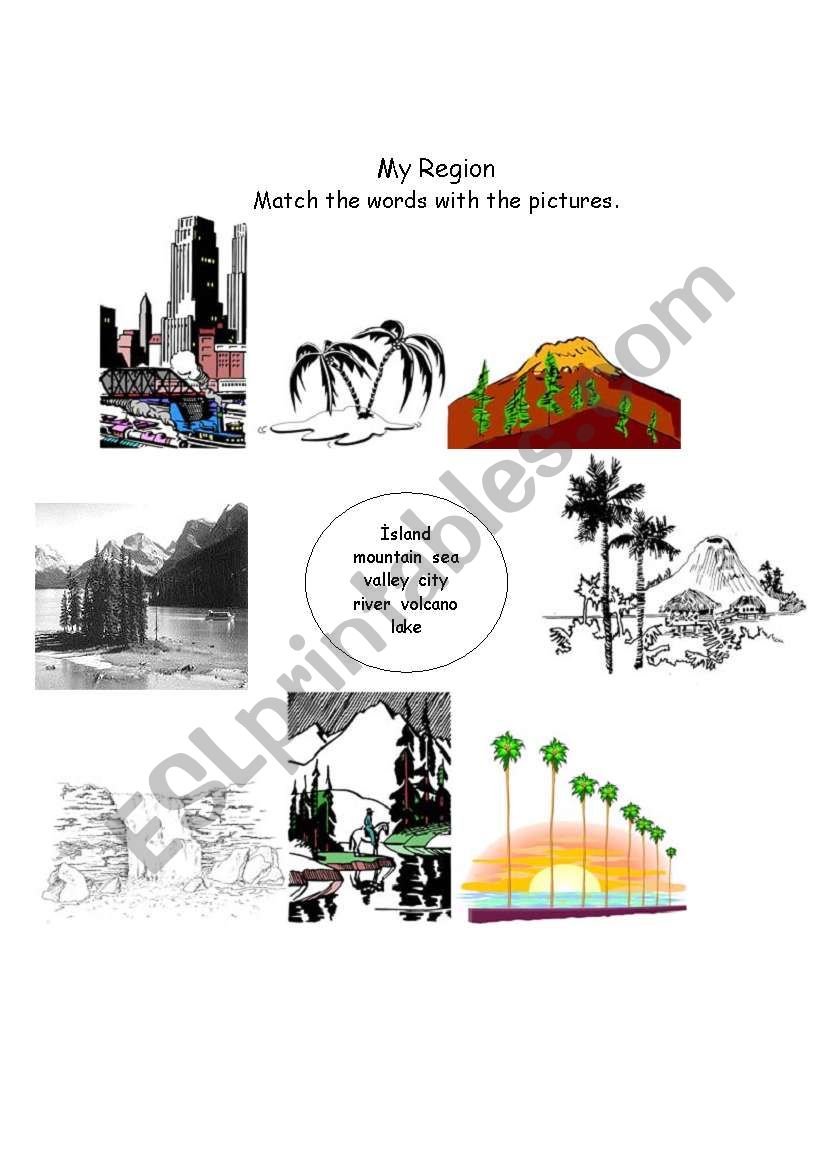 landscapes worksheet