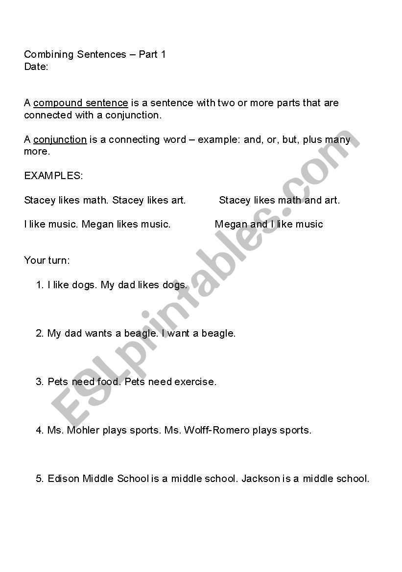 english-worksheets-combining-sentences-with-the-conjunction-and